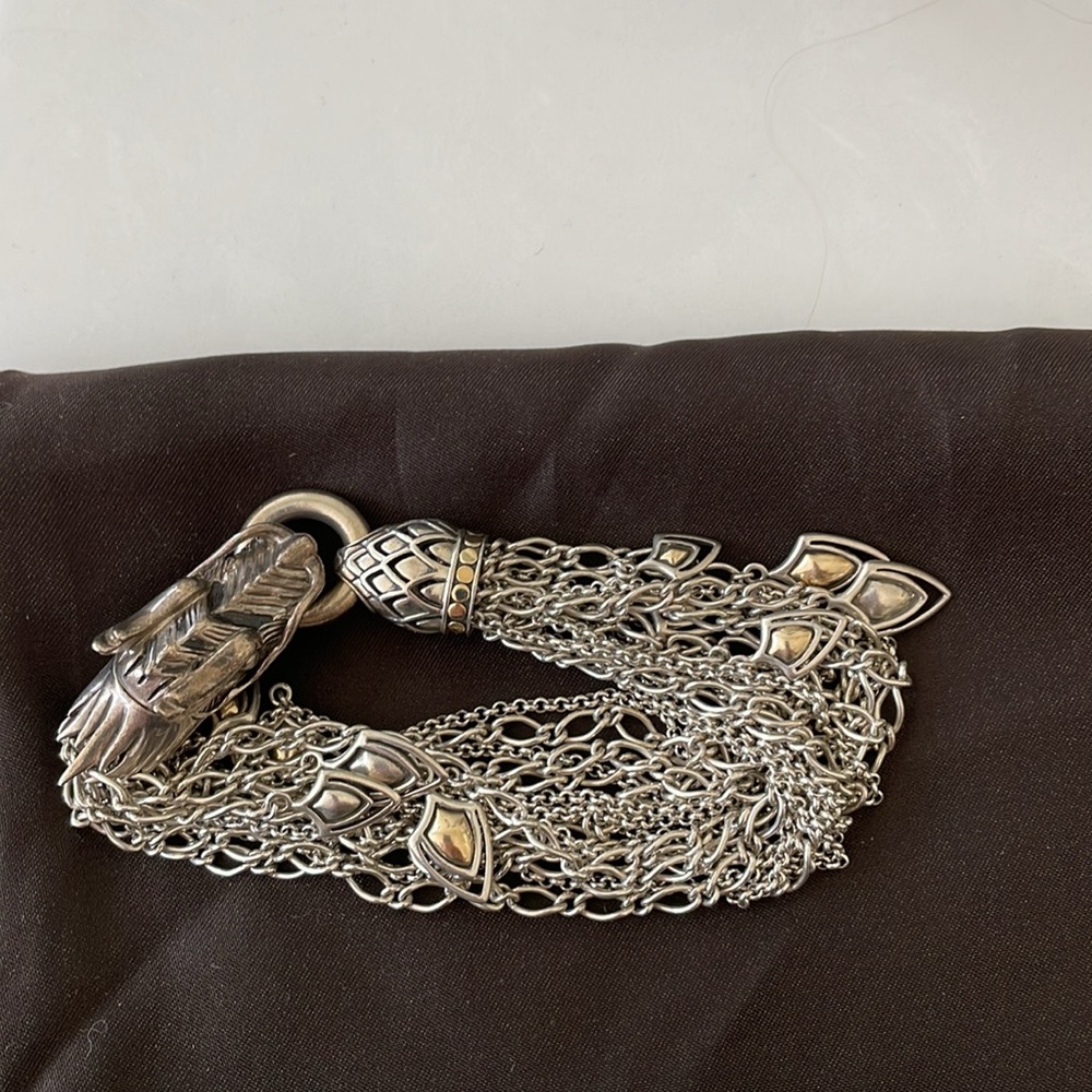 RARE John Hardy Naga Dragon 18kt
Gold and Sterling Silver Bracelet 62.2 Grams - Picture 13 of 13